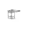 ProChef Table évier inox encastrable pour lave vaisselle 1200x700x(h)850 | 2 choix