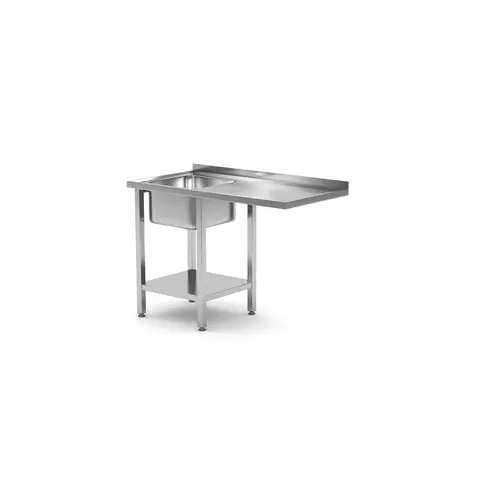  ProChef Table évier inox encastrable pour lave vaisselle 1200x700x(h)850 | 2 choix 