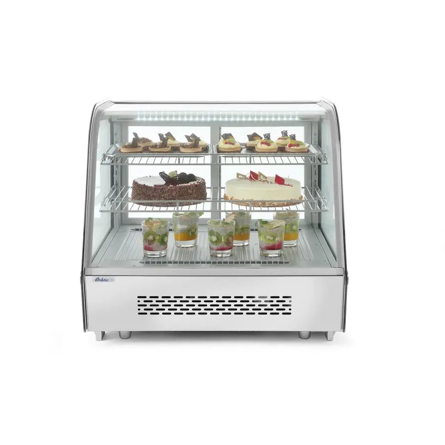 Vitrines de pâtisserie grisate avec 3 etageres 707x570x (h) 680 et de 230V