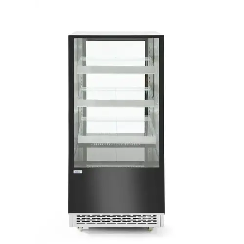  ProChef Vitrine réfrigérée à 3 étagères inclinées noir 650x833x (h) 1460 de 230V 