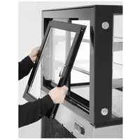 Vitrine réfrigérée avec 2 étagères en verre ajustables 3 dimensions de 230V