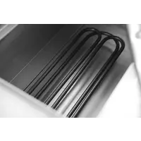 Lave vaisselle à capot électronique gris et noire 750x880x(h)1412 7,5 kW
