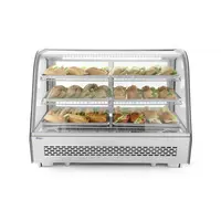 Vitrines de pâtisserie grisate avec 3 etageres 707x570x (h) 680 et de 230V