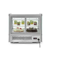 Vitrines de pâtisserie grisate avec 3 etageres 707x570x (h) 680 et de 230V