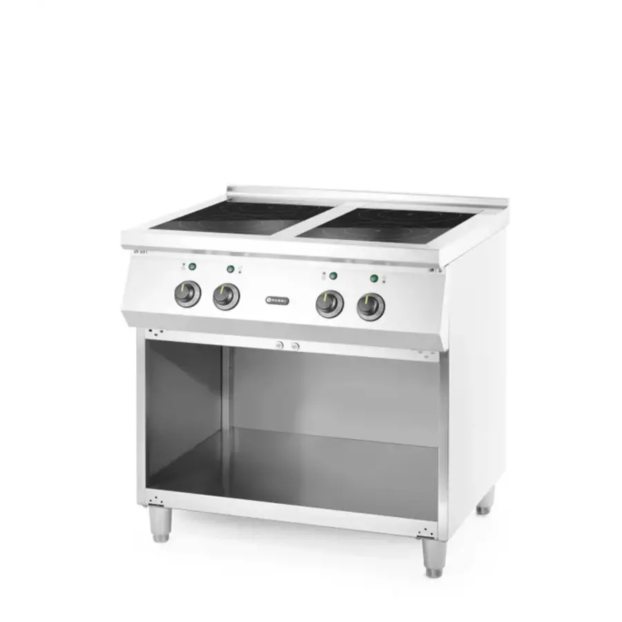 Cuisinière à induction avec 4 foyers - 800x720x(h)854