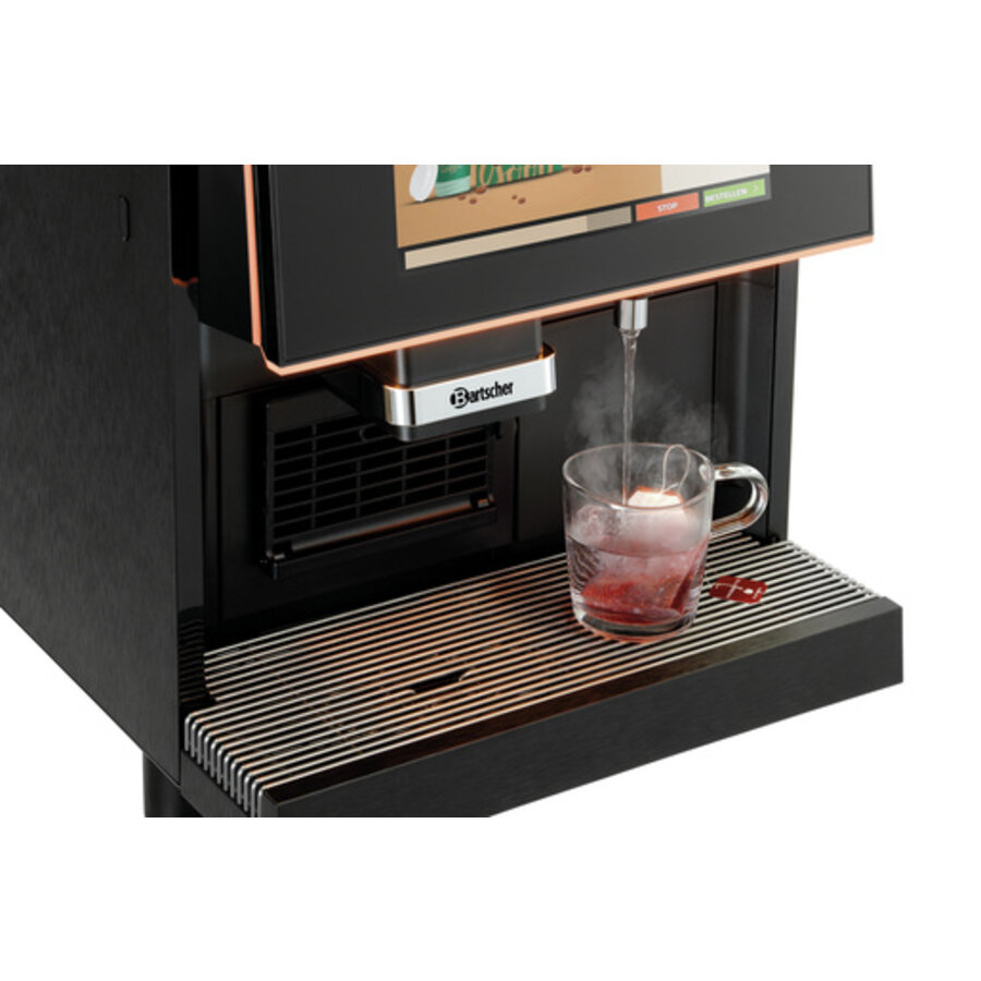 Distributeur automatique de café noir en plastique