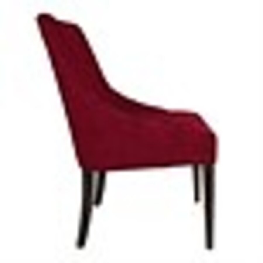 Chaise restauration tendance Finesse rouge foncé (lot de 2)