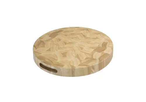  ProChef Planche à découper ronde en bois | 4,5(h)x40(Ø)cm 