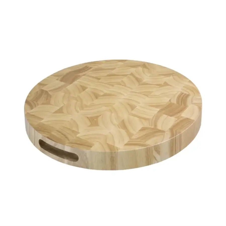 Planche à découper ronde en bois | 4,5(h)x40(Ø)cm