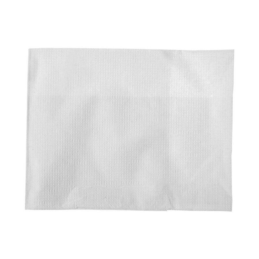 Serviettes blanches simple épaisseur 90 x 120mm