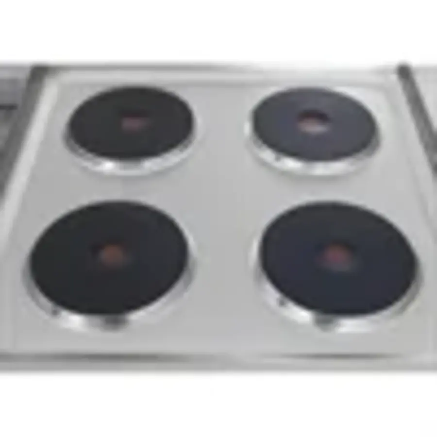 Plaque de cuisson électrique - 7 kW - 4 zones de cuisson