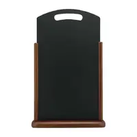 Tableau noir de table extra large en bois finition laquée marron foncé