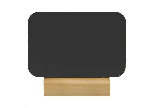  ProChef Mini tableaux rectangulaires, avec marqueur à craie Socle en bois (boîte de 4) 