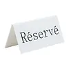 ProChef  Supports de table de réservation « Réservé » - (case 5)