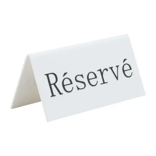  ProChef Supports de table de réservation « Réservé » - (case 5) 