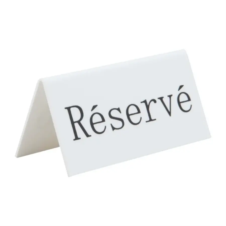 Supports de table de réservation « Réservé » - (case 5)