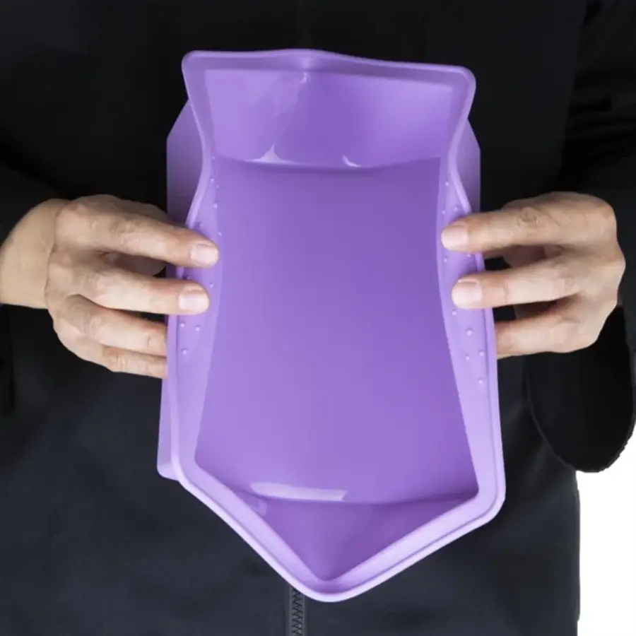 Moule carré flexible en silicone , violet (allergène), 245 x 245 mm