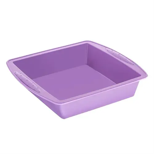  ProChef Moule carré flexible en silicone , violet (allergène), 245 x 245 mm 