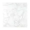 ProChef Plateau de table carré effet marbre, blanc, 600 mm