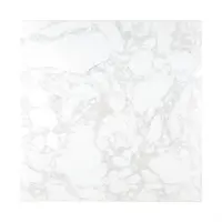 Plateau de table carré effet marbre, blanc, 600 mm