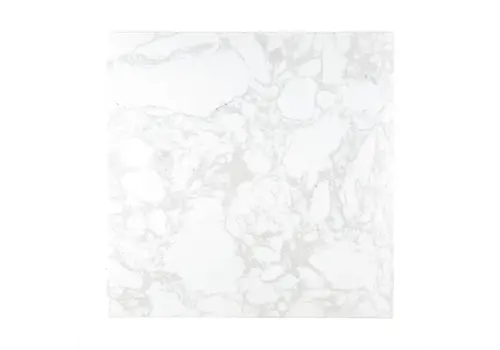  ProChef Plateau de table carré effet marbre, blanc, 600 mm 