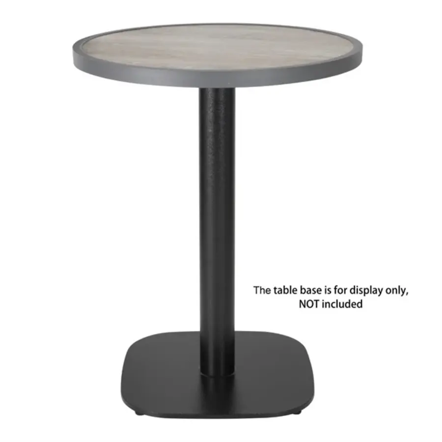 Plateau de table rond en fibre de verre effet bois 580 mm