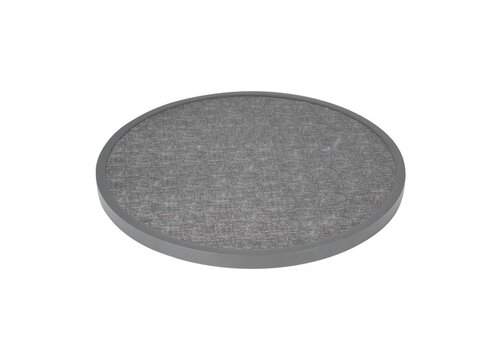  ProChef Plateau de table rond en fibre de verre, noir brossé 580 mm 