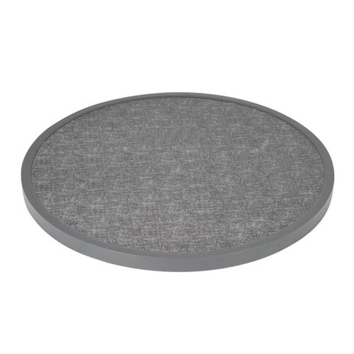  ProChef Plateau de table rond en fibre de verre, noir brossé 580 mm 