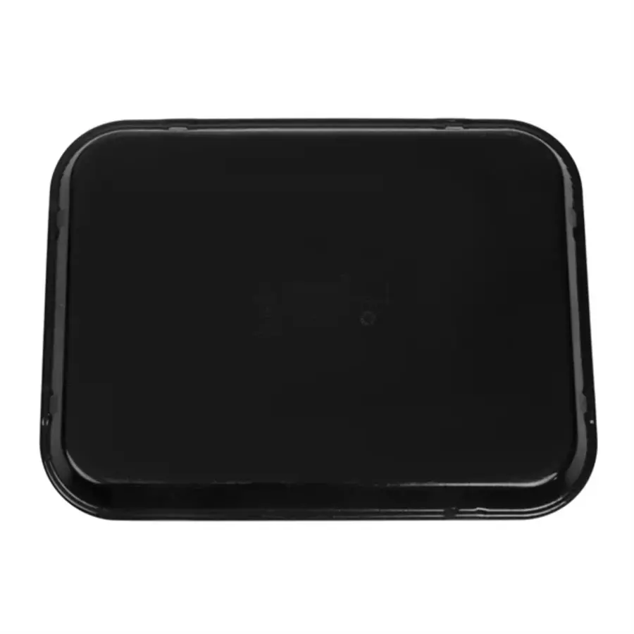 Plateau antidérapant rectangulaire en fibre de verre noir 350 mm