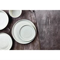 Assiettes plates rondes vertes 180 mm (lot de 6)