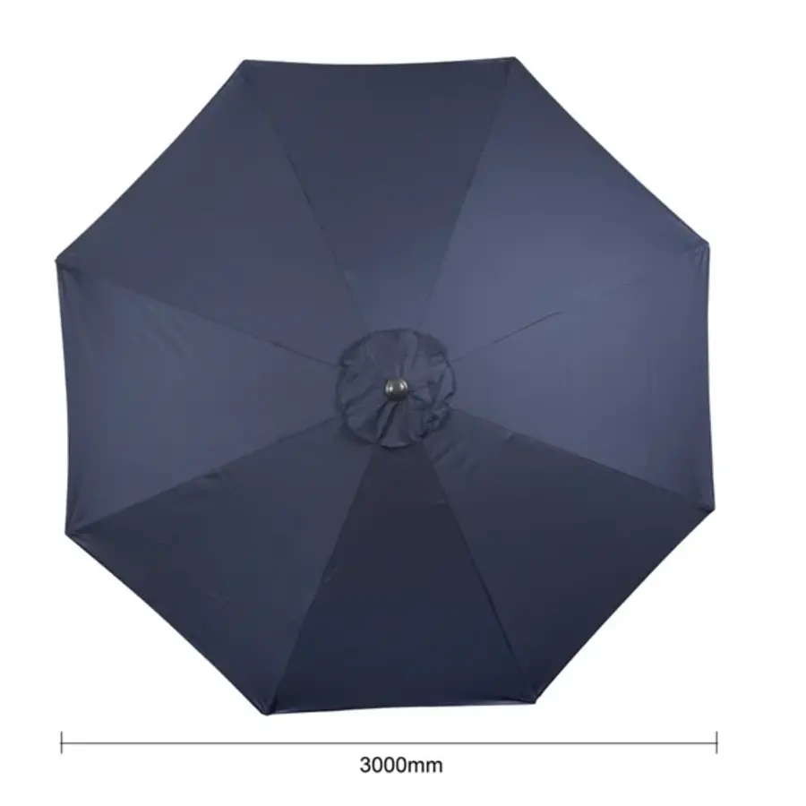 parasol rond bleu 3m diamètre