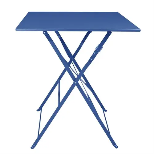  ProChef Table carrée style trottoir -  bleu marine foncé 