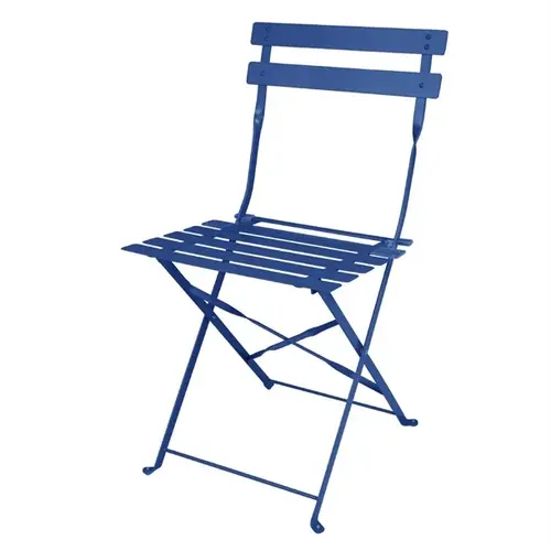  ProChef Chaises pliantes style trottoir bleu marine foncé (pack de 2) 