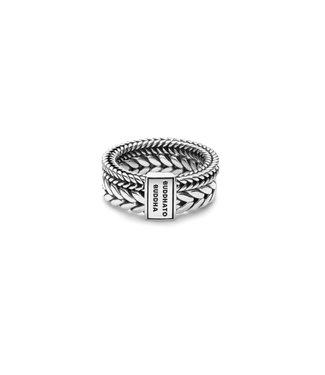 Buddha to Buddha Barbara Double Ring Zilver 8,3 mm