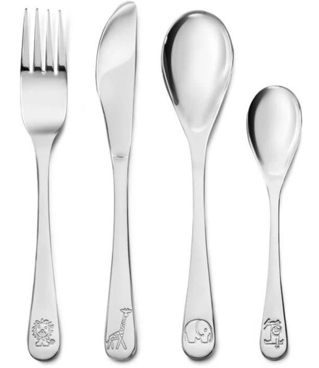 Zilverstad Miffy Zoo Baby Cutlery Set 4-piece Stainless Steel
