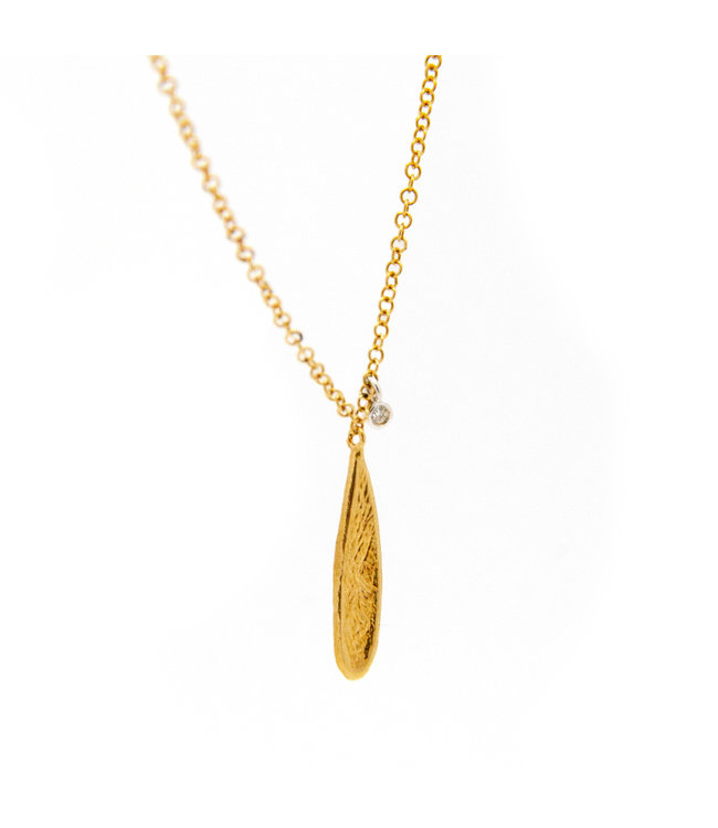 Jeh Jewels Ketting G14K + 0.01CT H/SI