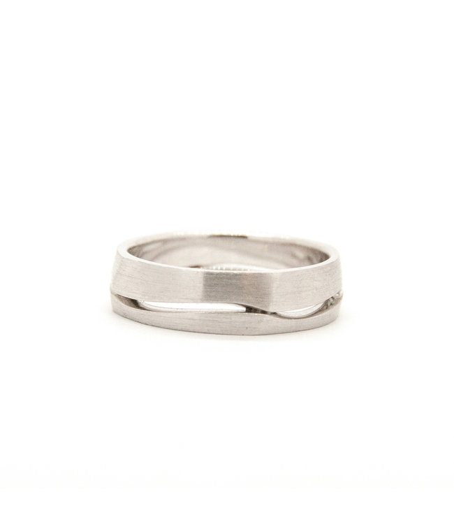 Vincent van Hees 14k White Gold Wedding Ring