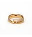 Vincent van Hees 14Krt Geel/Wit gouden ring maat 56