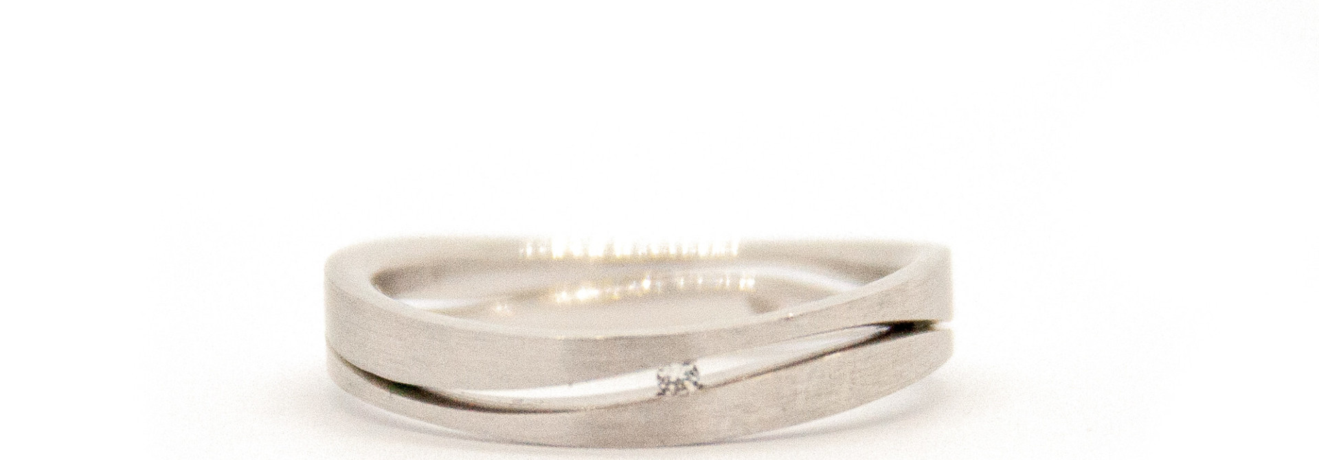 14Krt Wit gouden Trouwring