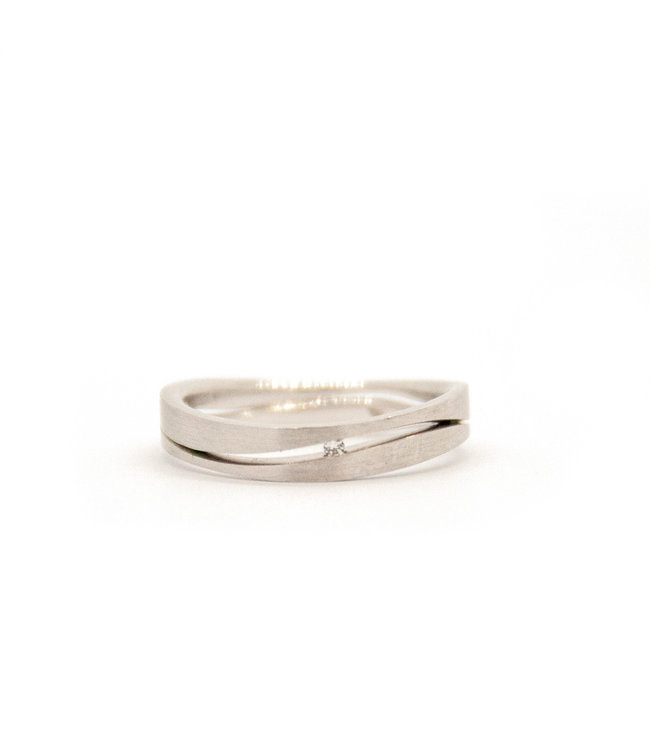 Vincent van Hees 14k White Gold Wedding Ring