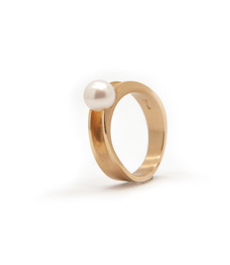 Vincent van Hees 14krt yellow gold ring size 56