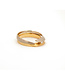 Vincent van Hees 14Krt Geel/Wit gouden ring maat 56