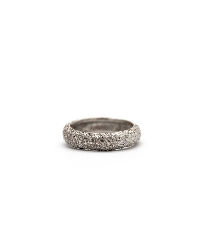 Arior Barcelona Wedding ring Anell desert canya 18 karaats witgoud