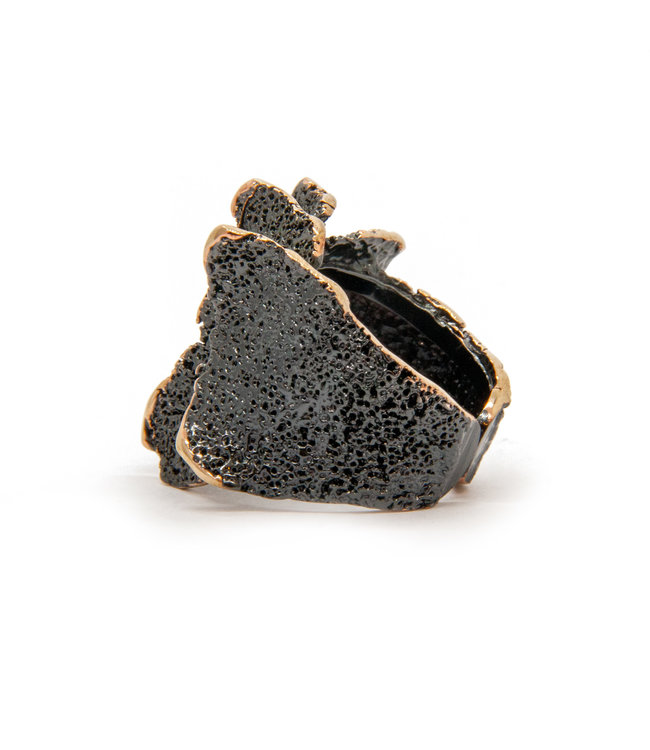 Arior Barcelona Atlas GoldenBlack Ring