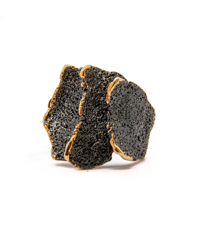 Arior Barcelona Atlas GoldenBlack Ring