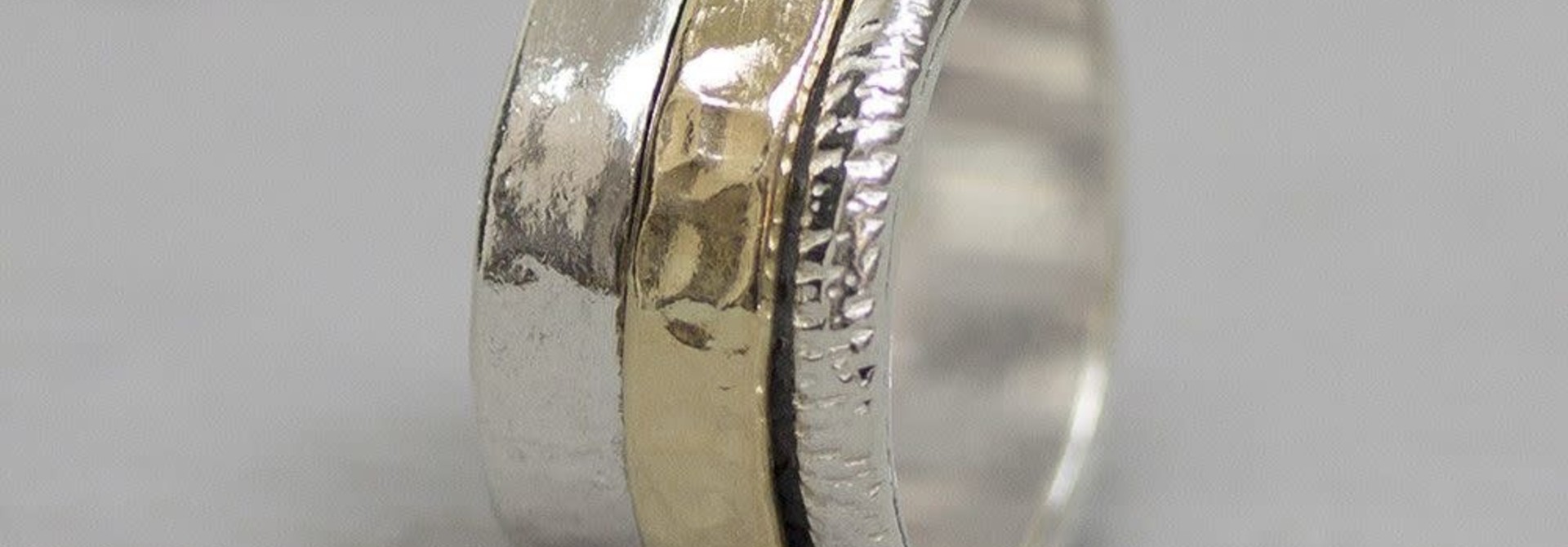 Ring zilver + Goldfilled 19967
