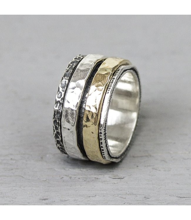 Jeh Jewels Ring zilver + Goldfilled