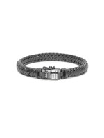 Buddha to Buddha Ben XS Armband Schwarz Rhodium Silber