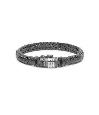 Buddha to Buddha Buddha to Buddha Ben XS Armband Zwart Rhodium Zilver