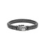 Buddha to Buddha Buddha to Buddha Ben XS Armband Schwarz Rhodium Silber